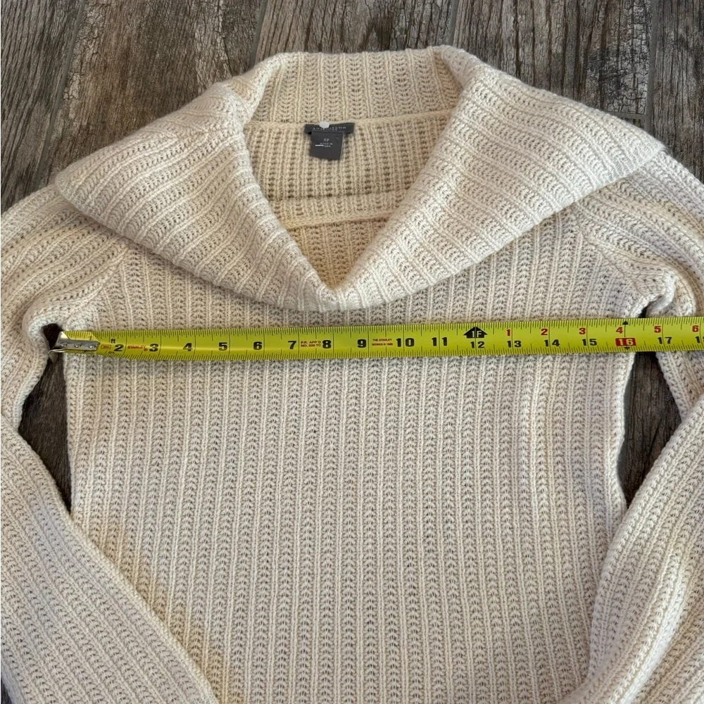Ann Taylor Cream Cowl Neck Sweater